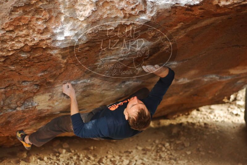 Bouldering in Hueco Tanks on 01/02/2020 with Blue Lizard Climbing and Yoga

Filename: SRM_20200102_1642510.jpg
Aperture: f/2.5
Shutter Speed: 1/250
Body: Canon EOS-1D Mark II
Lens: Canon EF 50mm f/1.8 II