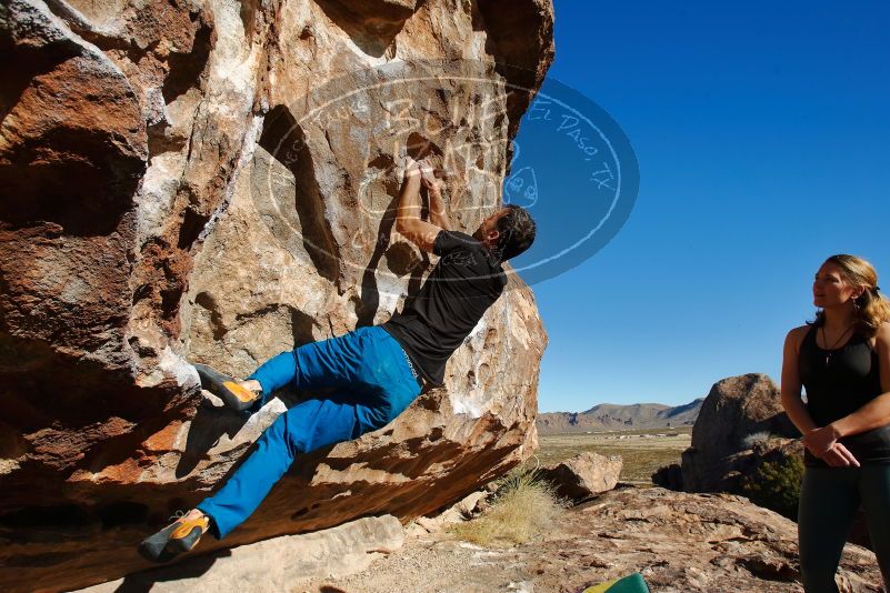 Bouldering in Hueco Tanks on 01/05/2020 with Blue Lizard Climbing and Yoga

Filename: SRM_20200105_1111040.jpg
Aperture: f/8.0
Shutter Speed: 1/250
Body: Canon EOS-1D Mark II
Lens: Canon EF 16-35mm f/2.8 L