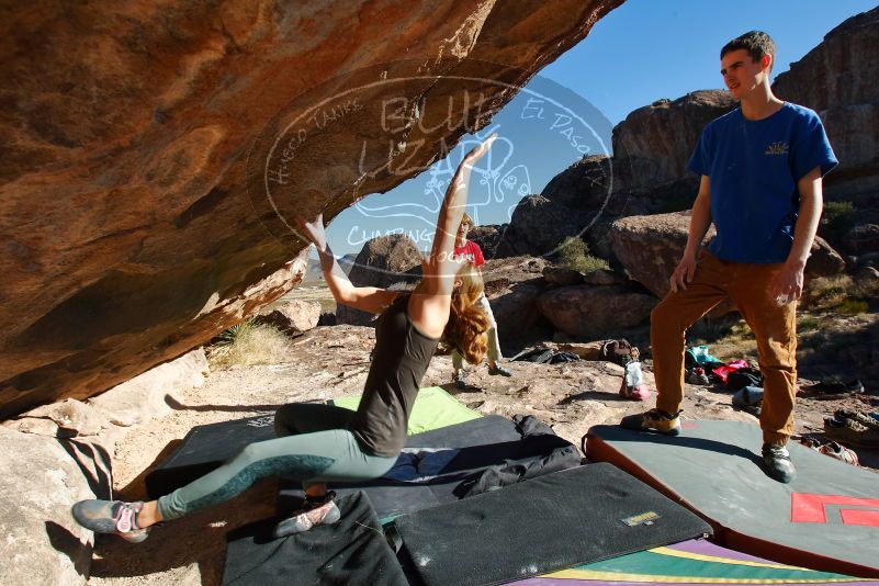 Bouldering in Hueco Tanks on 01/05/2020 with Blue Lizard Climbing and Yoga

Filename: SRM_20200105_1115531.jpg
Aperture: f/8.0
Shutter Speed: 1/160
Body: Canon EOS-1D Mark II
Lens: Canon EF 16-35mm f/2.8 L