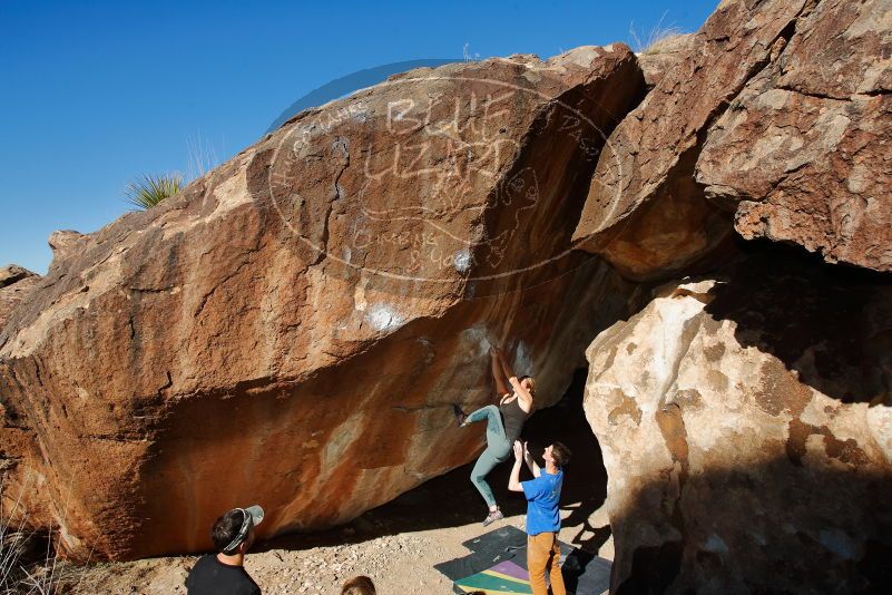 Bouldering in Hueco Tanks on 01/05/2020 with Blue Lizard Climbing and Yoga

Filename: SRM_20200105_1200460.jpg
Aperture: f/8.0
Shutter Speed: 1/250
Body: Canon EOS-1D Mark II
Lens: Canon EF 16-35mm f/2.8 L