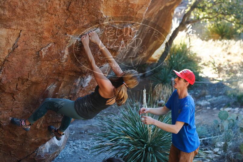 Bouldering in Hueco Tanks on 01/05/2020 with Blue Lizard Climbing and Yoga

Filename: SRM_20200105_1611150.jpg
Aperture: f/3.5
Shutter Speed: 1/250
Body: Canon EOS-1D Mark II
Lens: Canon EF 50mm f/1.8 II