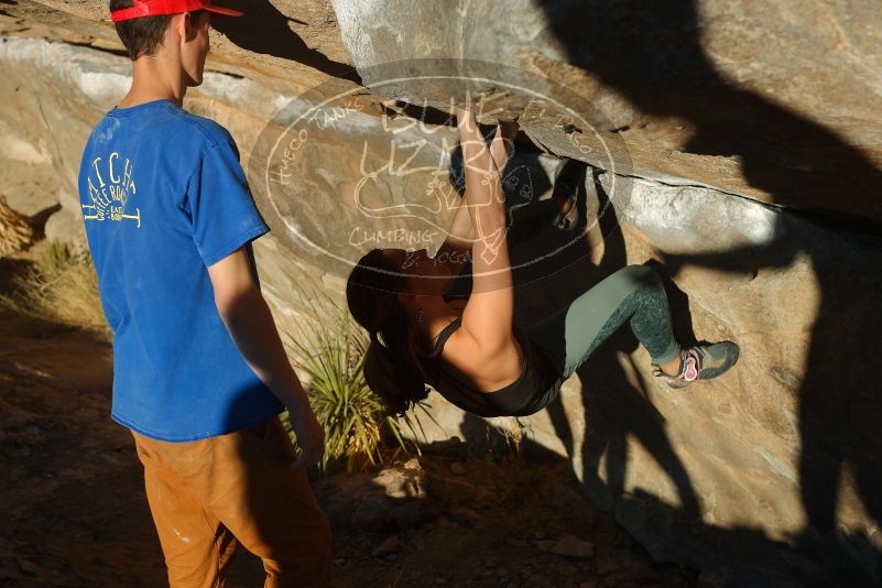 Bouldering in Hueco Tanks on 01/05/2020 with Blue Lizard Climbing and Yoga

Filename: SRM_20200105_1707050.jpg
Aperture: f/4.5
Shutter Speed: 1/640
Body: Canon EOS-1D Mark II
Lens: Canon EF 50mm f/1.8 II