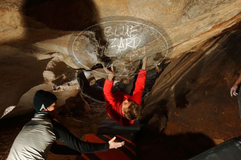 Bouldering in Hueco Tanks on 01/04/2020 with Blue Lizard Climbing and Yoga

Filename: SRM_20200104_1049090.jpg
Aperture: f/5.6
Shutter Speed: 1/250
Body: Canon EOS-1D Mark II
Lens: Canon EF 16-35mm f/2.8 L