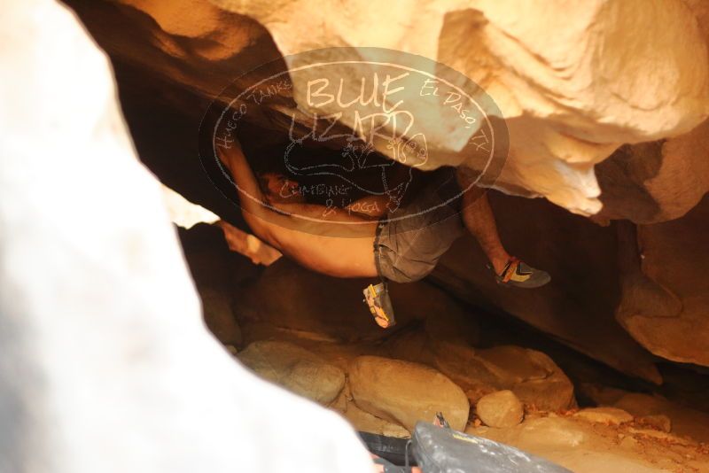 Bouldering in Hueco Tanks on 01/04/2020 with Blue Lizard Climbing and Yoga

Filename: SRM_20200104_1137220.jpg
Aperture: f/2.2
Shutter Speed: 1/200
Body: Canon EOS-1D Mark II
Lens: Canon EF 50mm f/1.8 II