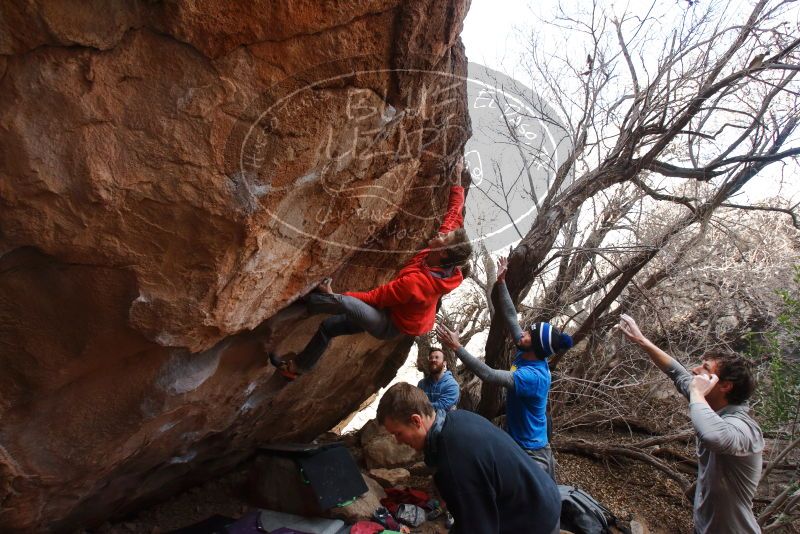 Bouldering in Hueco Tanks on 01/04/2020 with Blue Lizard Climbing and Yoga

Filename: SRM_20200104_1247010.jpg
Aperture: f/6.3
Shutter Speed: 1/250
Body: Canon EOS-1D Mark II
Lens: Canon EF 16-35mm f/2.8 L