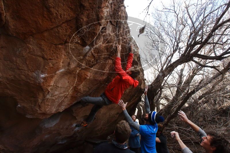 Bouldering in Hueco Tanks on 01/04/2020 with Blue Lizard Climbing and Yoga

Filename: SRM_20200104_1247040.jpg
Aperture: f/8.0
Shutter Speed: 1/250
Body: Canon EOS-1D Mark II
Lens: Canon EF 16-35mm f/2.8 L