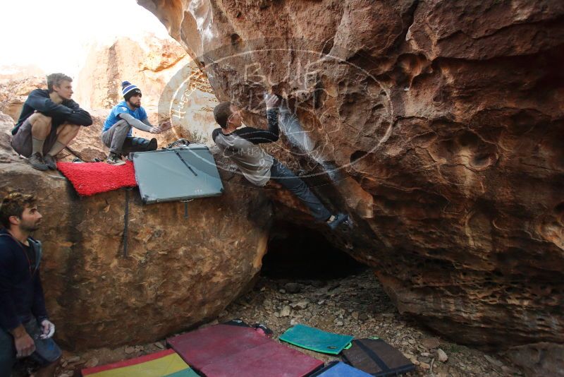 Bouldering in Hueco Tanks on 01/04/2020 with Blue Lizard Climbing and Yoga

Filename: SRM_20200104_1603550.jpg
Aperture: f/3.5
Shutter Speed: 1/250
Body: Canon EOS-1D Mark II
Lens: Canon EF 16-35mm f/2.8 L