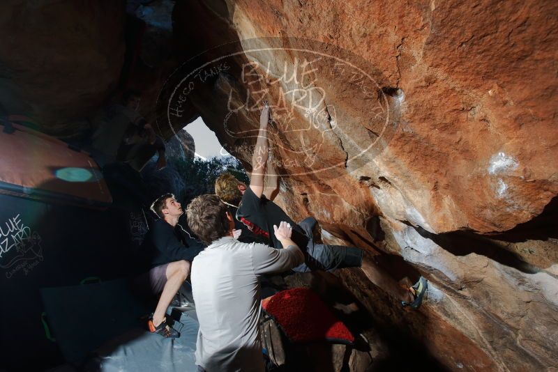 Bouldering in Hueco Tanks on 01/04/2020 with Blue Lizard Climbing and Yoga

Filename: SRM_20200104_1704550.jpg
Aperture: f/5.6
Shutter Speed: 1/250
Body: Canon EOS-1D Mark II
Lens: Canon EF 16-35mm f/2.8 L