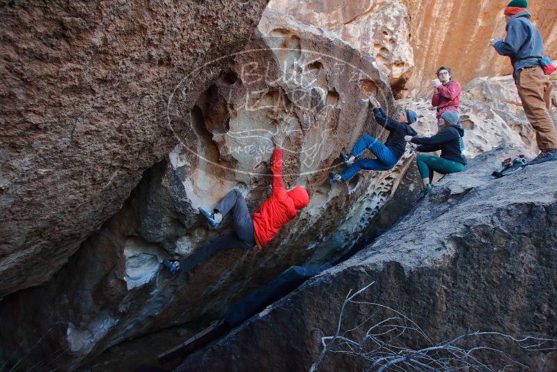 Bouldering in Hueco Tanks on 01/08/2020 with Blue Lizard Climbing and Yoga

Filename: SRM_20200108_1056300.jpg
Aperture: f/6.3
Shutter Speed: 1/250
Body: Canon EOS-1D Mark II
Lens: Canon EF 16-35mm f/2.8 L