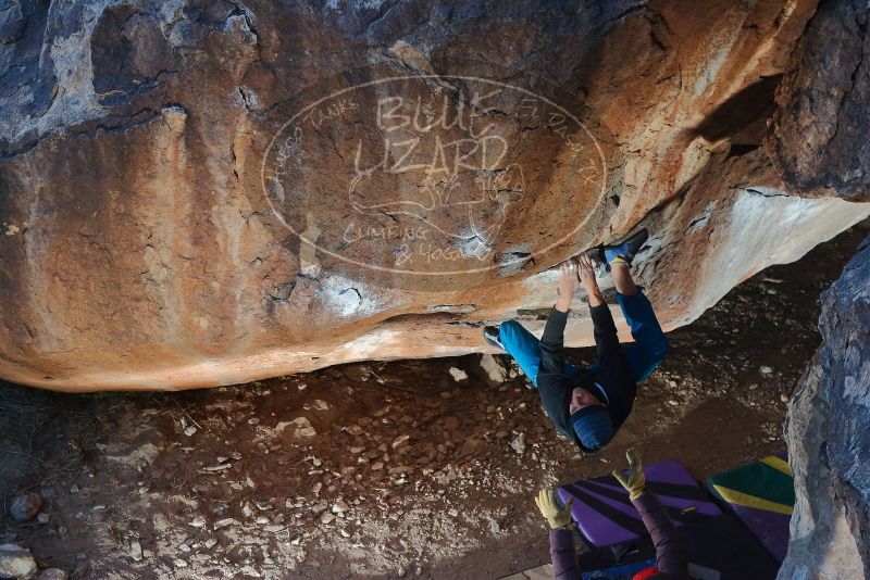 Bouldering in Hueco Tanks on 01/08/2020 with Blue Lizard Climbing and Yoga

Filename: SRM_20200108_1122210.jpg
Aperture: f/6.3
Shutter Speed: 1/250
Body: Canon EOS-1D Mark II
Lens: Canon EF 50mm f/1.8 II