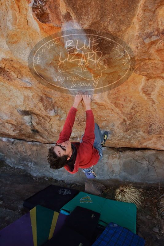 Bouldering in Hueco Tanks on 01/08/2020 with Blue Lizard Climbing and Yoga

Filename: SRM_20200108_1258140.jpg
Aperture: f/6.3
Shutter Speed: 1/250
Body: Canon EOS-1D Mark II
Lens: Canon EF 16-35mm f/2.8 L