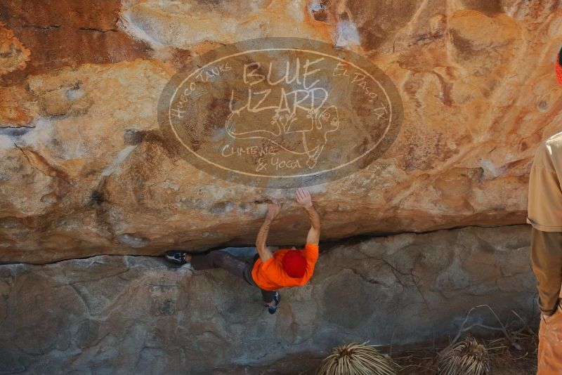 Bouldering in Hueco Tanks on 01/08/2020 with Blue Lizard Climbing and Yoga

Filename: SRM_20200108_1318470.jpg
Aperture: f/7.1
Shutter Speed: 1/500
Body: Canon EOS-1D Mark II
Lens: Canon EF 50mm f/1.8 II