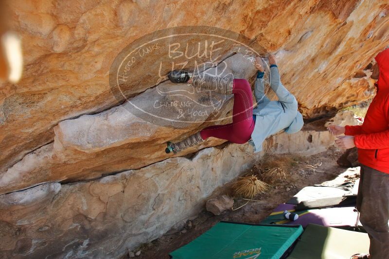 Bouldering in Hueco Tanks on 01/08/2020 with Blue Lizard Climbing and Yoga

Filename: SRM_20200108_1338360.jpg
Aperture: f/5.0
Shutter Speed: 1/400
Body: Canon EOS-1D Mark II
Lens: Canon EF 16-35mm f/2.8 L