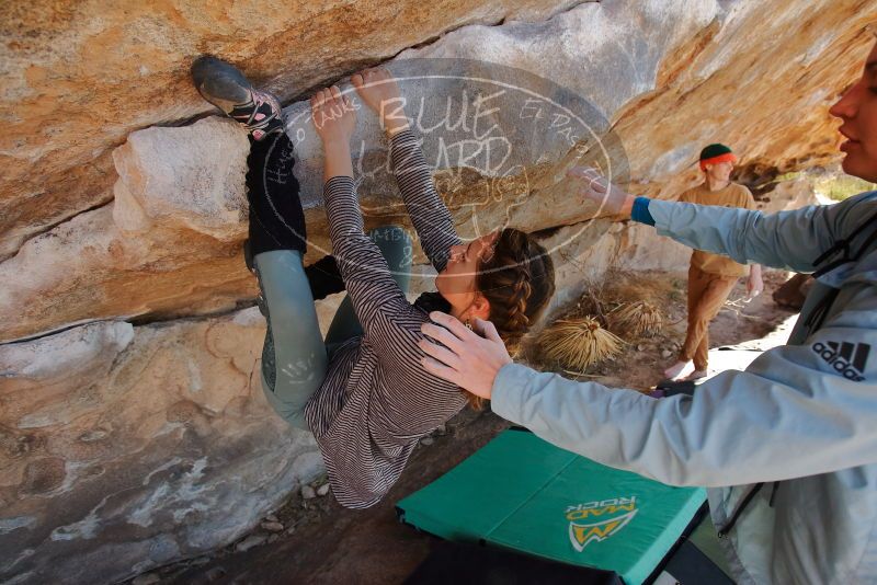 Bouldering in Hueco Tanks on 01/08/2020 with Blue Lizard Climbing and Yoga

Filename: SRM_20200108_1342240.jpg
Aperture: f/5.0
Shutter Speed: 1/400
Body: Canon EOS-1D Mark II
Lens: Canon EF 16-35mm f/2.8 L