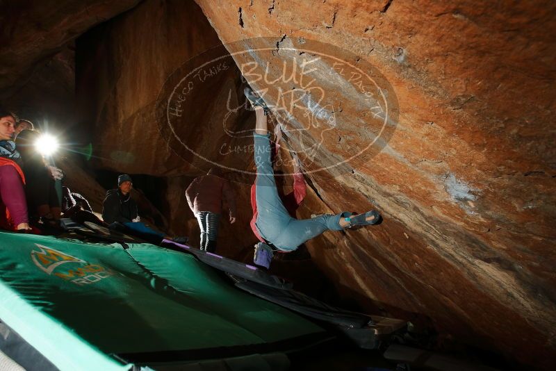 Bouldering in Hueco Tanks on 01/08/2020 with Blue Lizard Climbing and Yoga

Filename: SRM_20200108_1545320.jpg
Aperture: f/5.6
Shutter Speed: 1/250
Body: Canon EOS-1D Mark II
Lens: Canon EF 16-35mm f/2.8 L