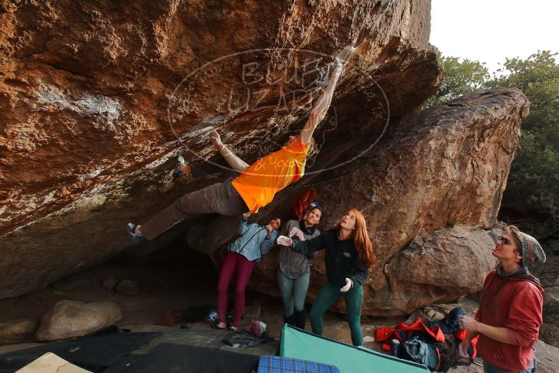 Bouldering in Hueco Tanks on 01/08/2020 with Blue Lizard Climbing and Yoga

Filename: SRM_20200108_1701060.jpg
Aperture: f/6.3
Shutter Speed: 1/320
Body: Canon EOS-1D Mark II
Lens: Canon EF 16-35mm f/2.8 L