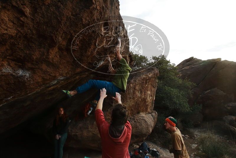 Bouldering in Hueco Tanks on 01/08/2020 with Blue Lizard Climbing and Yoga

Filename: SRM_20200108_1722360.jpg
Aperture: f/8.0
Shutter Speed: 1/400
Body: Canon EOS-1D Mark II
Lens: Canon EF 16-35mm f/2.8 L