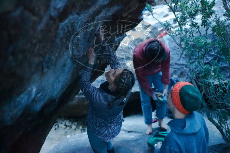 Bouldering in Hueco Tanks on 01/08/2020 with Blue Lizard Climbing and Yoga

Filename: SRM_20200108_1821460.jpg
Aperture: f/1.8
Shutter Speed: 1/125
Body: Canon EOS-1D Mark II
Lens: Canon EF 50mm f/1.8 II