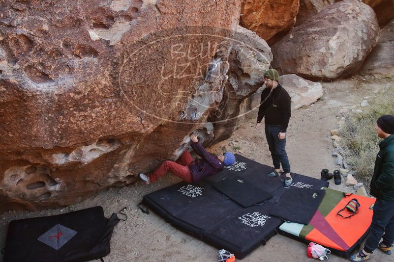 Bouldering in Hueco Tanks on 01/12/2020 with Blue Lizard Climbing and Yoga

Filename: SRM_20200112_1103370.jpg
Aperture: f/5.6
Shutter Speed: 1/250
Body: Canon EOS-1D Mark II
Lens: Canon EF 16-35mm f/2.8 L