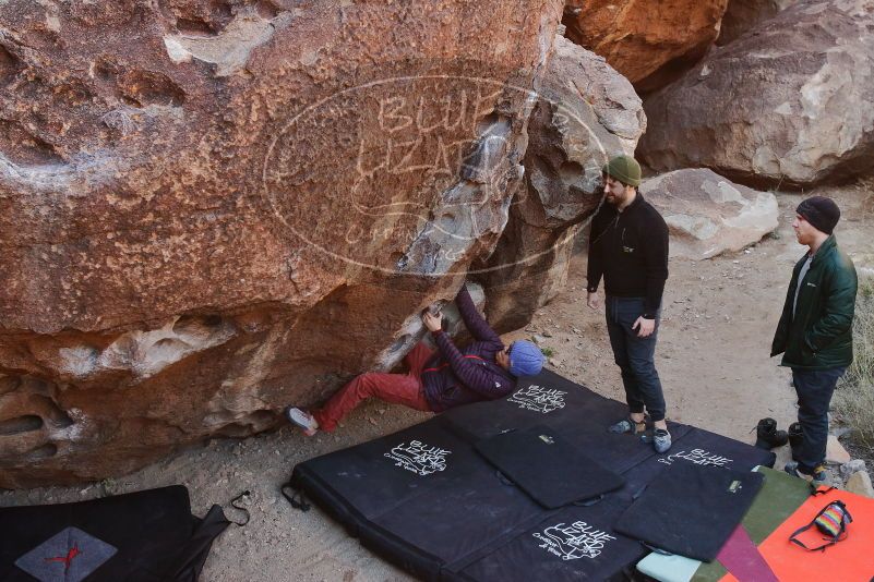 Bouldering in Hueco Tanks on 01/12/2020 with Blue Lizard Climbing and Yoga

Filename: SRM_20200112_1104290.jpg
Aperture: f/5.6
Shutter Speed: 1/250
Body: Canon EOS-1D Mark II
Lens: Canon EF 16-35mm f/2.8 L