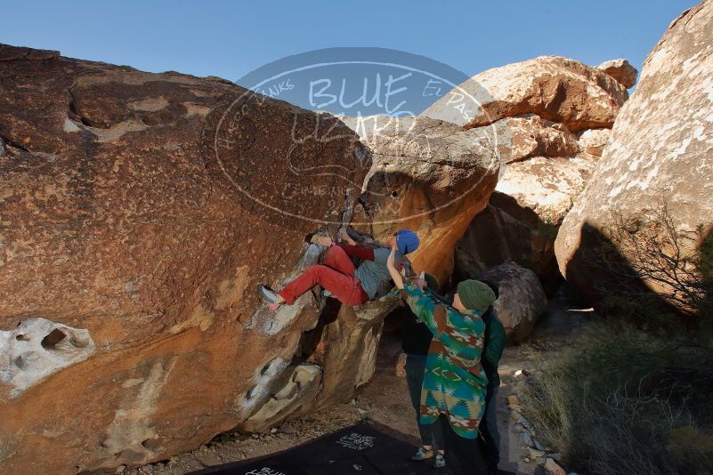 Bouldering in Hueco Tanks on 01/12/2020 with Blue Lizard Climbing and Yoga

Filename: SRM_20200112_1123250.jpg
Aperture: f/8.0
Shutter Speed: 1/250
Body: Canon EOS-1D Mark II
Lens: Canon EF 16-35mm f/2.8 L