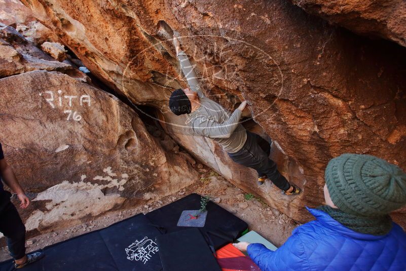 Bouldering in Hueco Tanks on 01/12/2020 with Blue Lizard Climbing and Yoga

Filename: SRM_20200112_1153080.jpg
Aperture: f/4.5
Shutter Speed: 1/250
Body: Canon EOS-1D Mark II
Lens: Canon EF 16-35mm f/2.8 L