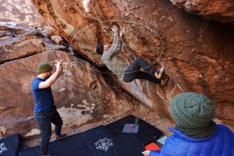 Bouldering in Hueco Tanks on 01/12/2020 with Blue Lizard Climbing and Yoga

Filename: SRM_20200112_1153160.jpg
Aperture: f/4.5
Shutter Speed: 1/250
Body: Canon EOS-1D Mark II
Lens: Canon EF 16-35mm f/2.8 L