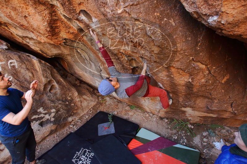 Bouldering in Hueco Tanks on 01/12/2020 with Blue Lizard Climbing and Yoga

Filename: SRM_20200112_1154500.jpg
Aperture: f/4.0
Shutter Speed: 1/250
Body: Canon EOS-1D Mark II
Lens: Canon EF 16-35mm f/2.8 L