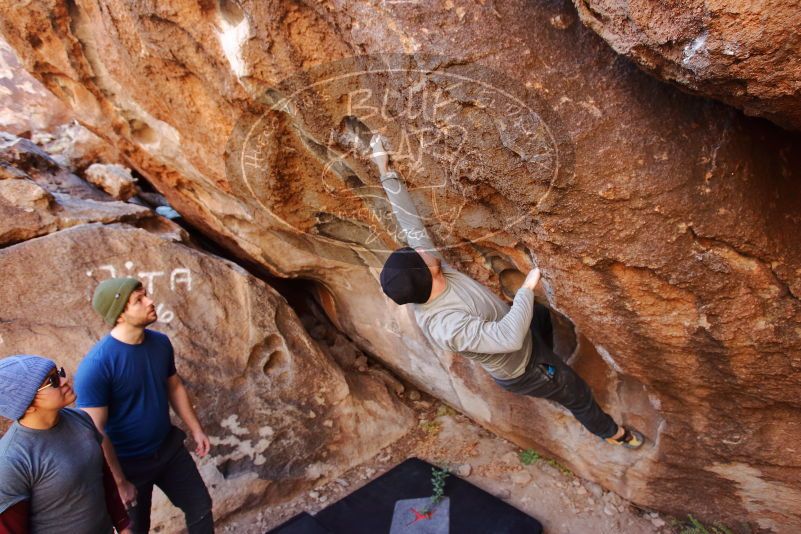 Bouldering in Hueco Tanks on 01/12/2020 with Blue Lizard Climbing and Yoga

Filename: SRM_20200112_1205190.jpg
Aperture: f/4.0
Shutter Speed: 1/250
Body: Canon EOS-1D Mark II
Lens: Canon EF 16-35mm f/2.8 L