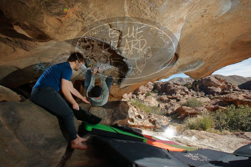 Bouldering in Hueco Tanks on 01/12/2020 with Blue Lizard Climbing and Yoga

Filename: SRM_20200112_1349050.jpg
Aperture: f/8.0
Shutter Speed: 1/250
Body: Canon EOS-1D Mark II
Lens: Canon EF 16-35mm f/2.8 L