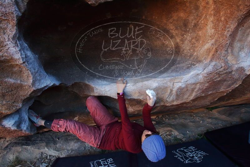 Bouldering in Hueco Tanks on 01/12/2020 with Blue Lizard Climbing and Yoga

Filename: SRM_20200112_1656180.jpg
Aperture: f/5.0
Shutter Speed: 1/250
Body: Canon EOS-1D Mark II
Lens: Canon EF 16-35mm f/2.8 L