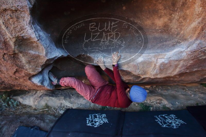 Bouldering in Hueco Tanks on 01/12/2020 with Blue Lizard Climbing and Yoga

Filename: SRM_20200112_1707060.jpg
Aperture: f/5.0
Shutter Speed: 1/250
Body: Canon EOS-1D Mark II
Lens: Canon EF 16-35mm f/2.8 L