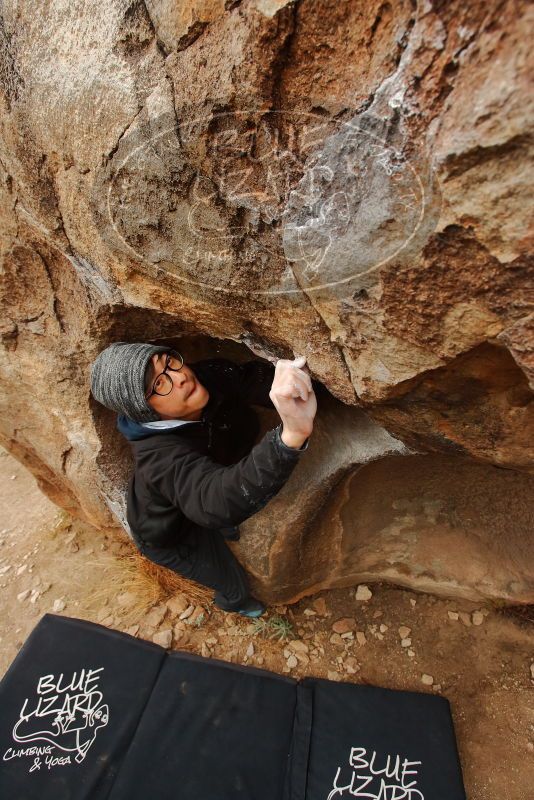 Bouldering in Hueco Tanks on 01/16/2020 with Blue Lizard Climbing and Yoga

Filename: SRM_20200116_1017550.jpg
Aperture: f/5.6
Shutter Speed: 1/320
Body: Canon EOS-1D Mark II
Lens: Canon EF 16-35mm f/2.8 L