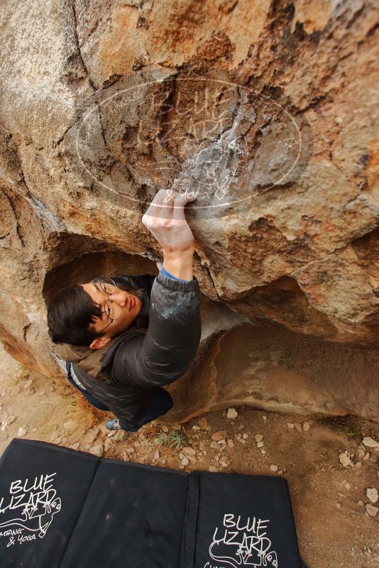 Bouldering in Hueco Tanks on 01/16/2020 with Blue Lizard Climbing and Yoga

Filename: SRM_20200116_1018510.jpg
Aperture: f/5.0
Shutter Speed: 1/320
Body: Canon EOS-1D Mark II
Lens: Canon EF 16-35mm f/2.8 L