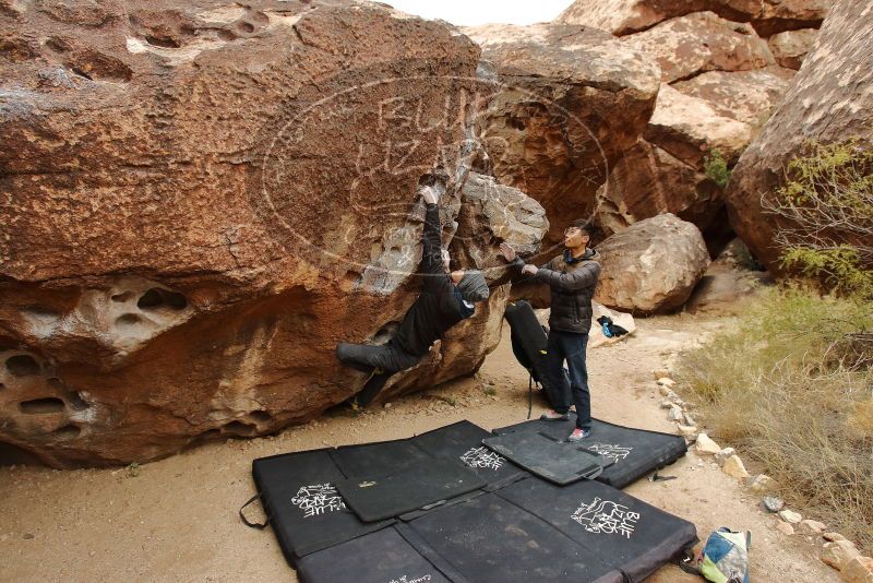 Bouldering in Hueco Tanks on 01/16/2020 with Blue Lizard Climbing and Yoga

Filename: SRM_20200116_1022170.jpg
Aperture: f/5.0
Shutter Speed: 1/320
Body: Canon EOS-1D Mark II
Lens: Canon EF 16-35mm f/2.8 L