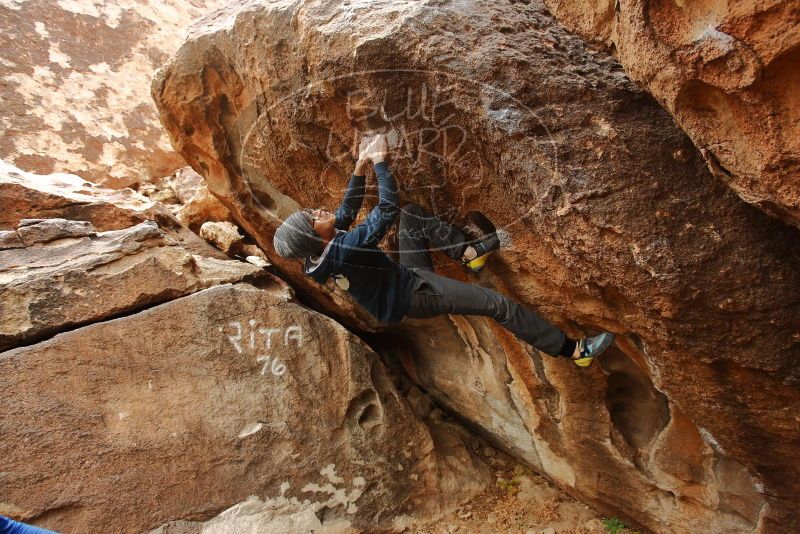 Bouldering in Hueco Tanks on 01/16/2020 with Blue Lizard Climbing and Yoga

Filename: SRM_20200116_1034470.jpg
Aperture: f/4.0
Shutter Speed: 1/320
Body: Canon EOS-1D Mark II
Lens: Canon EF 16-35mm f/2.8 L