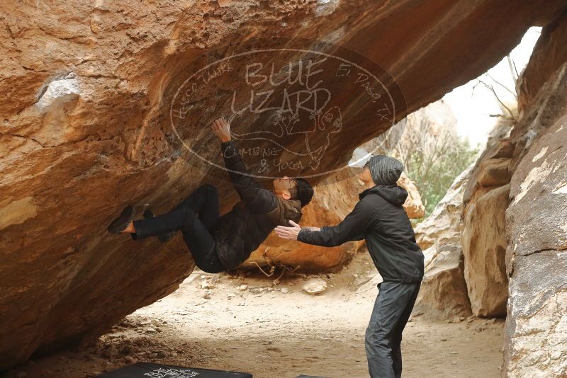 Bouldering in Hueco Tanks on 01/16/2020 with Blue Lizard Climbing and Yoga

Filename: SRM_20200116_1111520.jpg
Aperture: f/4.0
Shutter Speed: 1/320
Body: Canon EOS-1D Mark II
Lens: Canon EF 50mm f/1.8 II