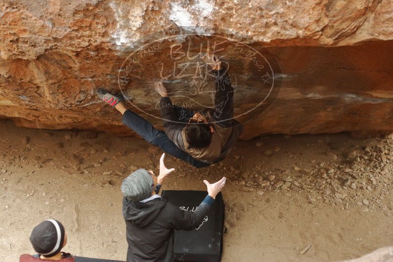 Bouldering in Hueco Tanks on 01/16/2020 with Blue Lizard Climbing and Yoga

Filename: SRM_20200116_1116390.jpg
Aperture: f/3.2
Shutter Speed: 1/320
Body: Canon EOS-1D Mark II
Lens: Canon EF 50mm f/1.8 II