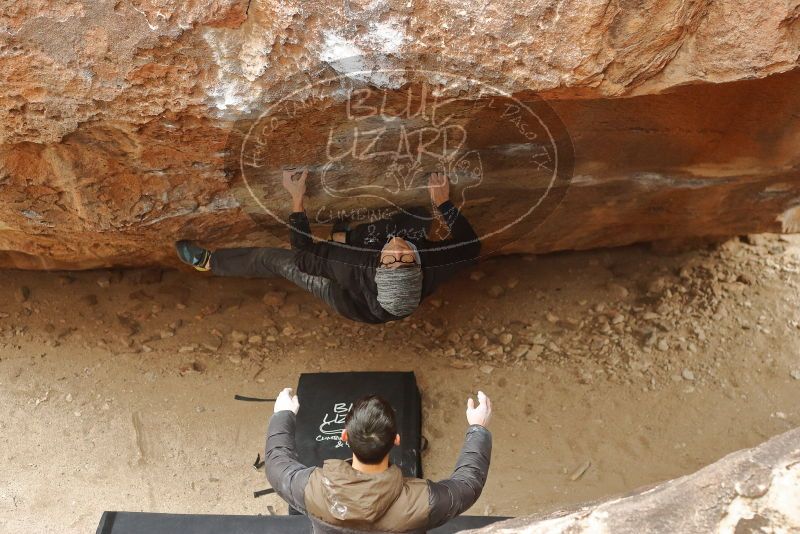 Bouldering in Hueco Tanks on 01/16/2020 with Blue Lizard Climbing and Yoga

Filename: SRM_20200116_1117580.jpg
Aperture: f/3.2
Shutter Speed: 1/320
Body: Canon EOS-1D Mark II
Lens: Canon EF 50mm f/1.8 II