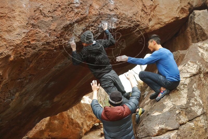 Bouldering in Hueco Tanks on 01/16/2020 with Blue Lizard Climbing and Yoga

Filename: SRM_20200116_1134370.jpg
Aperture: f/3.5
Shutter Speed: 1/320
Body: Canon EOS-1D Mark II
Lens: Canon EF 50mm f/1.8 II