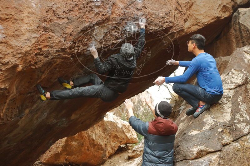 Bouldering in Hueco Tanks on 01/16/2020 with Blue Lizard Climbing and Yoga

Filename: SRM_20200116_1134430.jpg
Aperture: f/3.5
Shutter Speed: 1/320
Body: Canon EOS-1D Mark II
Lens: Canon EF 50mm f/1.8 II