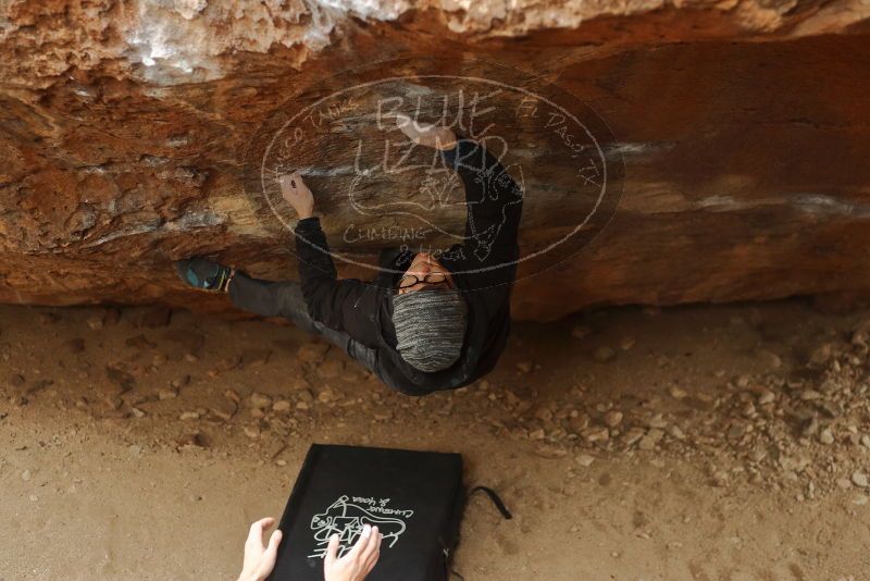 Bouldering in Hueco Tanks on 01/16/2020 with Blue Lizard Climbing and Yoga

Filename: SRM_20200116_1143120.jpg
Aperture: f/2.8
Shutter Speed: 1/320
Body: Canon EOS-1D Mark II
Lens: Canon EF 50mm f/1.8 II