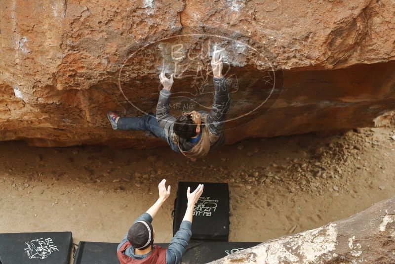 Bouldering in Hueco Tanks on 01/16/2020 with Blue Lizard Climbing and Yoga

Filename: SRM_20200116_1156030.jpg
Aperture: f/3.5
Shutter Speed: 1/320
Body: Canon EOS-1D Mark II
Lens: Canon EF 50mm f/1.8 II