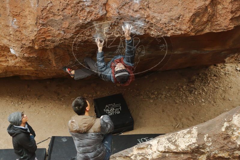 Bouldering in Hueco Tanks on 01/16/2020 with Blue Lizard Climbing and Yoga

Filename: SRM_20200116_1204370.jpg
Aperture: f/3.5
Shutter Speed: 1/320
Body: Canon EOS-1D Mark II
Lens: Canon EF 50mm f/1.8 II