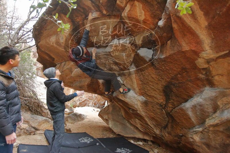 Bouldering in Hueco Tanks on 01/16/2020 with Blue Lizard Climbing and Yoga

Filename: SRM_20200116_1323390.jpg
Aperture: f/3.5
Shutter Speed: 1/200
Body: Canon EOS-1D Mark II
Lens: Canon EF 16-35mm f/2.8 L