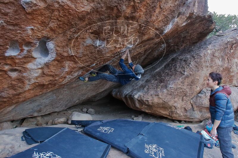 Bouldering in Hueco Tanks on 01/16/2020 with Blue Lizard Climbing and Yoga

Filename: SRM_20200116_1347400.jpg
Aperture: f/5.6
Shutter Speed: 1/250
Body: Canon EOS-1D Mark II
Lens: Canon EF 16-35mm f/2.8 L