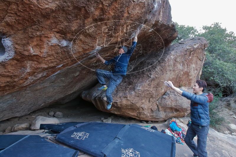 Bouldering in Hueco Tanks on 01/16/2020 with Blue Lizard Climbing and Yoga

Filename: SRM_20200116_1347452.jpg
Aperture: f/5.6
Shutter Speed: 1/250
Body: Canon EOS-1D Mark II
Lens: Canon EF 16-35mm f/2.8 L