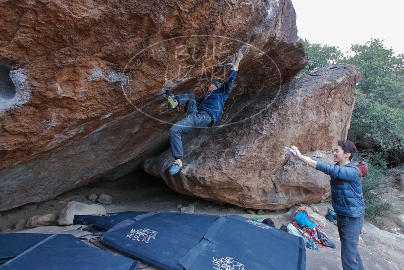 Bouldering in Hueco Tanks on 01/16/2020 with Blue Lizard Climbing and Yoga

Filename: SRM_20200116_1347453.jpg
Aperture: f/5.6
Shutter Speed: 1/250
Body: Canon EOS-1D Mark II
Lens: Canon EF 16-35mm f/2.8 L