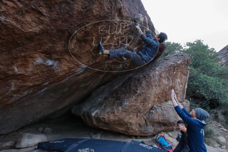 Bouldering in Hueco Tanks on 01/16/2020 with Blue Lizard Climbing and Yoga

Filename: SRM_20200116_1351130.jpg
Aperture: f/9.0
Shutter Speed: 1/250
Body: Canon EOS-1D Mark II
Lens: Canon EF 16-35mm f/2.8 L