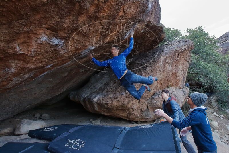 Bouldering in Hueco Tanks on 01/16/2020 with Blue Lizard Climbing and Yoga

Filename: SRM_20200116_1355381.jpg
Aperture: f/8.0
Shutter Speed: 1/320
Body: Canon EOS-1D Mark II
Lens: Canon EF 16-35mm f/2.8 L